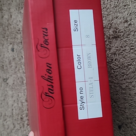 Brown Fashion Focus Booties NWT - Size 8 - Picture 8 of 8